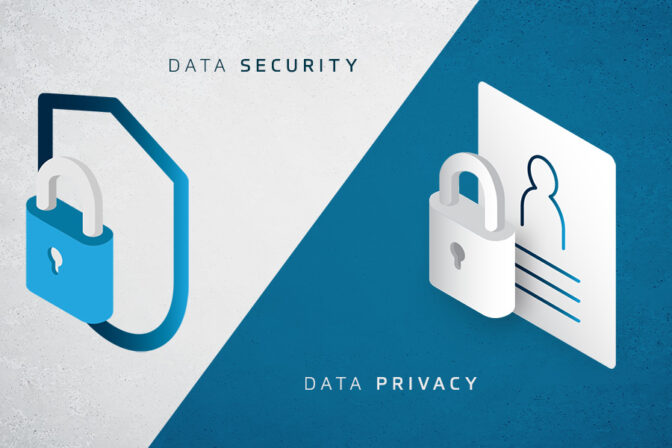 Data Security and Data Privacy Illustration