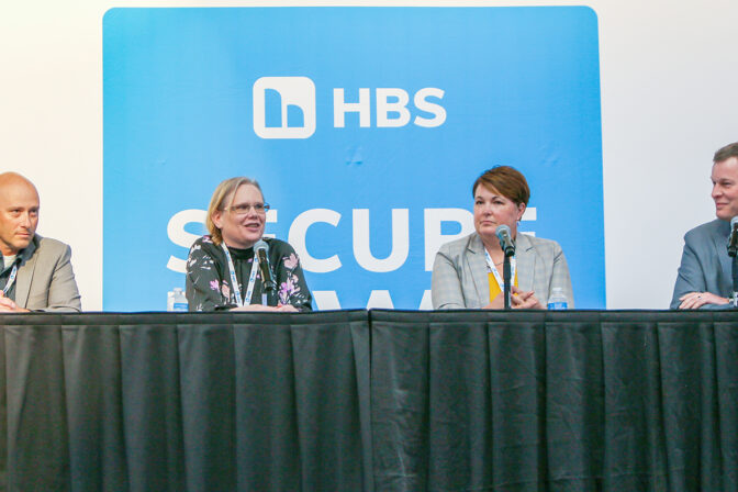 This is an image of the CISO panel at the 2023 Secure Iowa Conference.