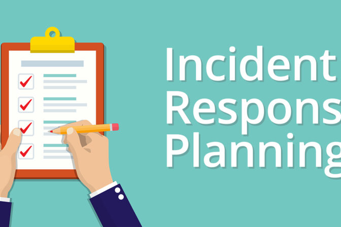 image of hands crossing off a checklist with the words Incident Response Planning