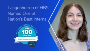 Langenhuizen Recognized as One of Nation’s Top 100 Interns