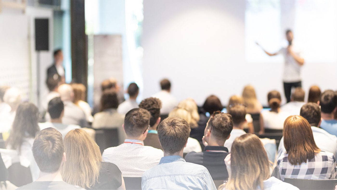 Man Presenting to a Room