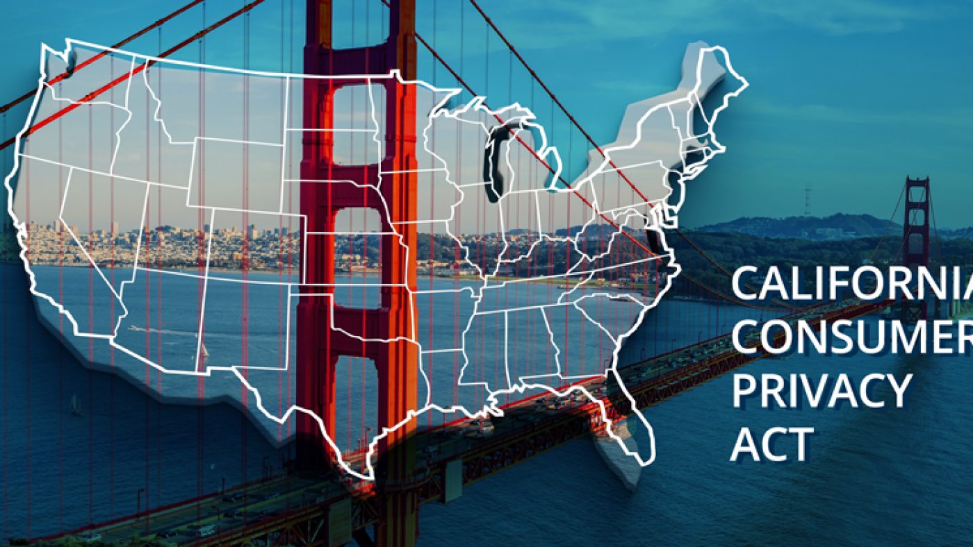 California Consumer Privacy Act Overlaying Golden Gate Bridge