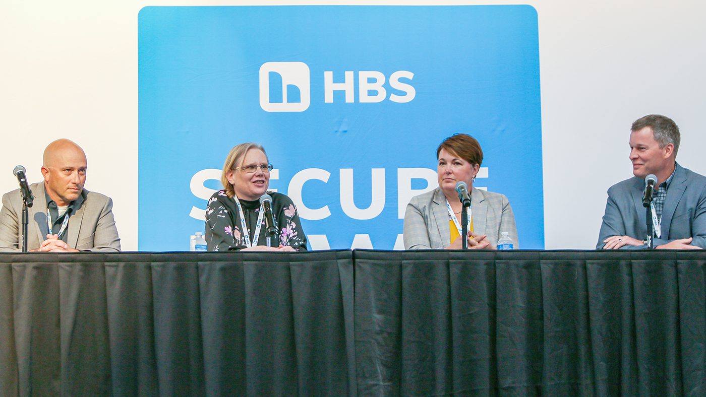 This is an image of the CISO panel at the 2023 Secure Iowa Conference.