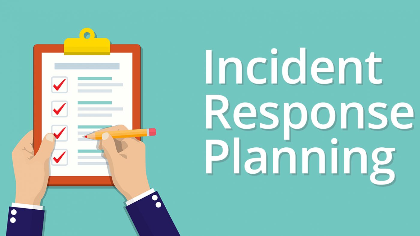 image of hands crossing off a checklist with the words Incident Response Planning