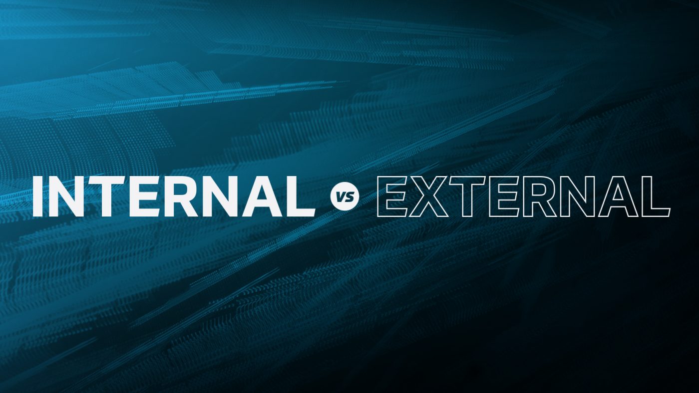 Internal vs. External Pen Testing Graphic