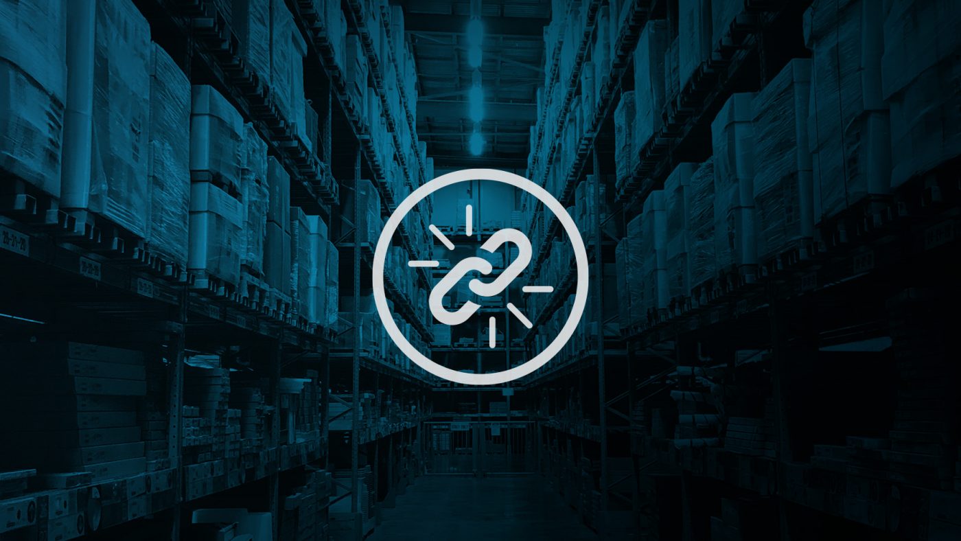 Photo of a Warehouse with a Link Icon