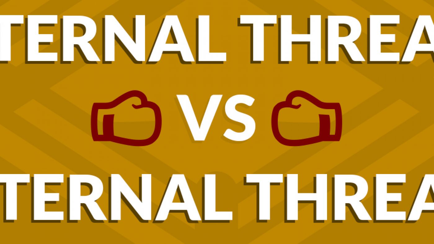 Internal versus External Threats Graphic