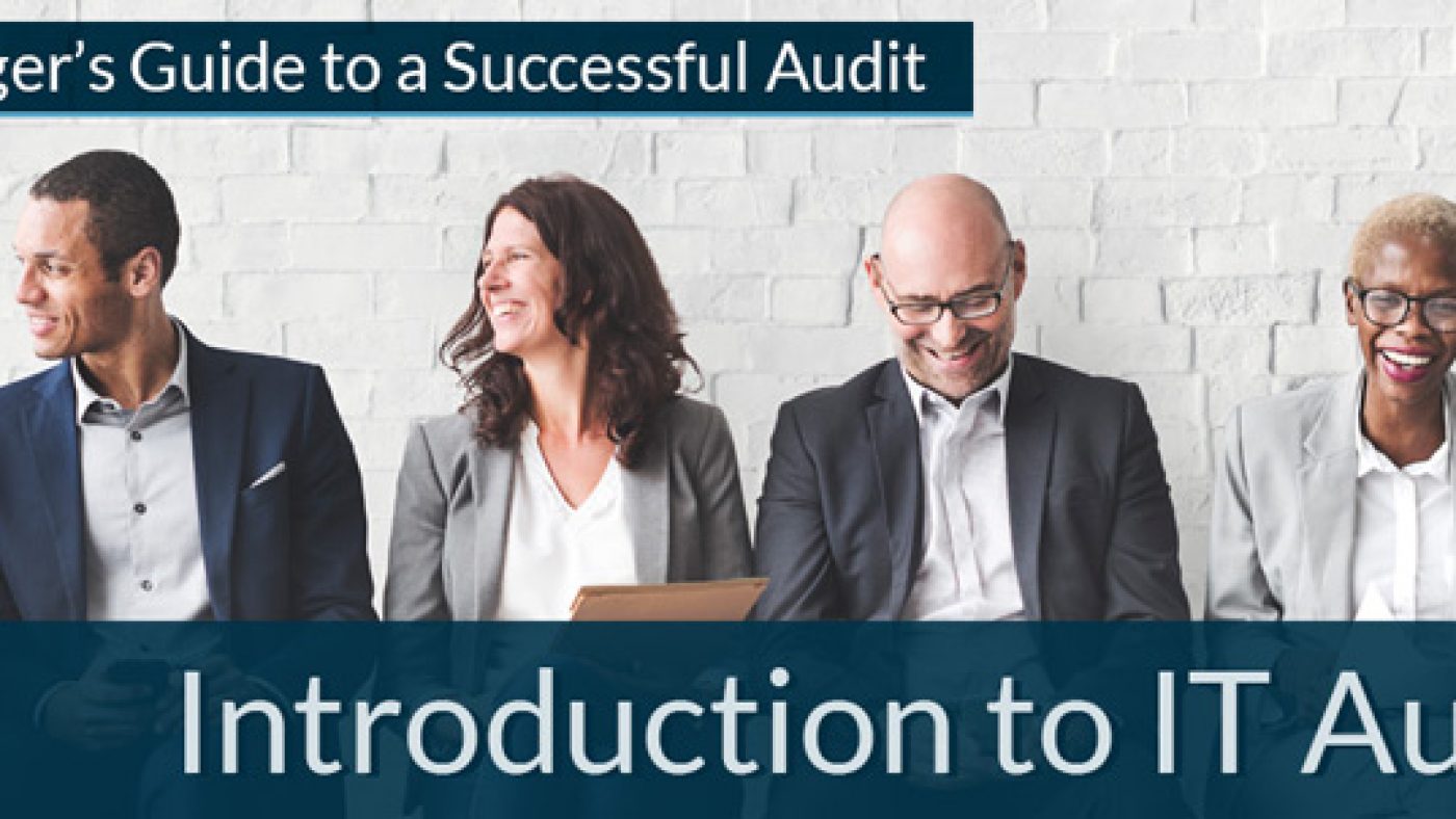 An Introduction to IT Audits Title Over Image of People